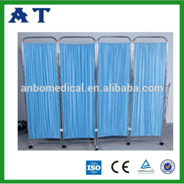 Luxury blue color medical stainless steel folding screen room divider